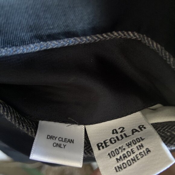 Joseph Feiss Men's Sport Coat Gray 42 R Blazer Two Button 100% Wool Executive - Picture 13 of 16